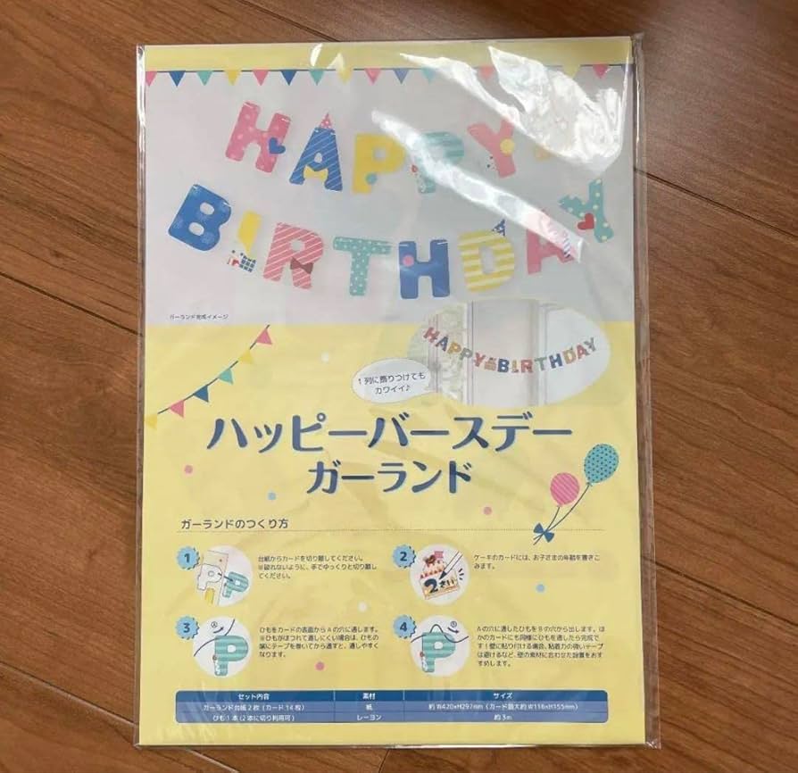 Amazon.co.jp: 西松屋 ハッピーバースデーガーランド 誕生日